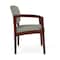 Lesro Lenox Wood Wide Guest Chair Wood Frame, Mahogany, OH Eucalyptus Upholstery LW1201 - alternate 3